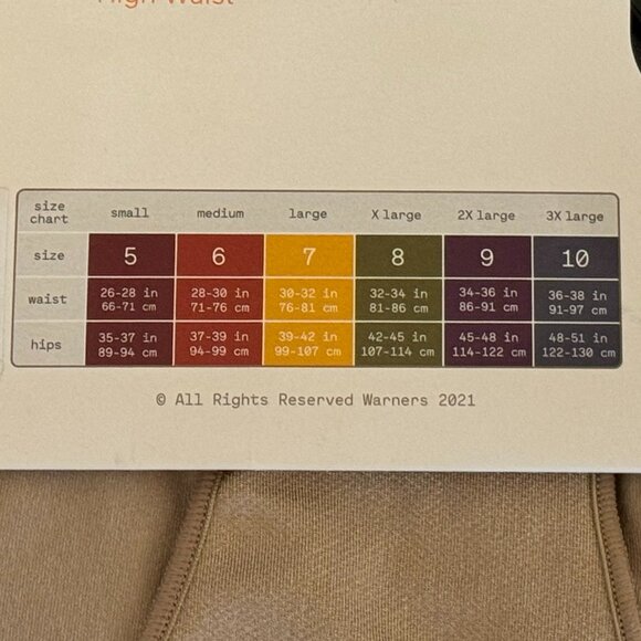 Warner's Blissful Benefits 3-Pack Dig-Free Seamless Briefs RS633W, Size L NWT - Picture 5 of 5